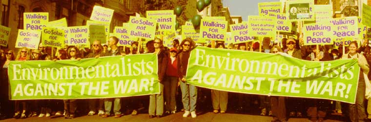 Environmentalists Against the War in San Francisco, January 2003